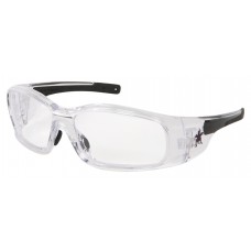 CRS - SR - 140 AF Swagger® SR1 Safety Glasses, Clear Frame, Black TPR  Non-Slip Temples, Clear Anti-Fog Polycarbonate, Exclusive Duramass Scratch-Resistant Lens, 12/Box.  - $93.12/Dozen.