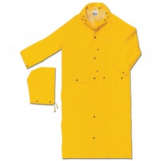 RIV - 260 C River City, Yellow, Water Proof, Durable, PVC/Polyester, Rider Coat with Detachable Hood, Reach Through Pockets & Cape Ventilated Back,  $21.76 - Each